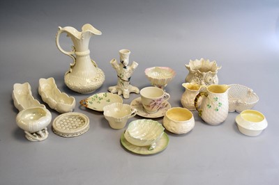 Lot 238 - A collection of Belleek, 1st period and later.