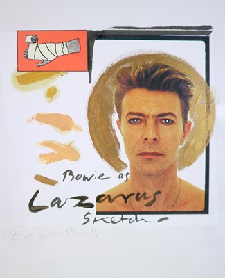 Lot 62 - Edward Bell (British Contemporary) Bowie as Lazarus Sketch