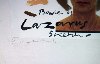 Lot 62 - Edward Bell (British Contemporary) Bowie as Lazarus Sketch