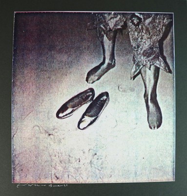 Lot 63 - Edward Bell (British Contemporary) Colour print Scary Monsters Bowie's Silver Shoes