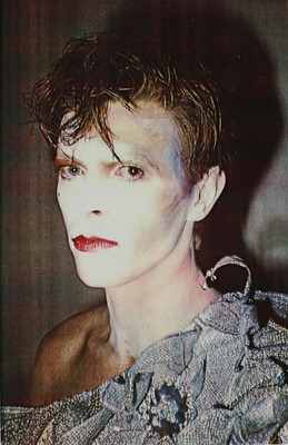 Lot 74 - Edward Bell (British Contemporary) Colour Print Bowie in Scary Monsters Makeup