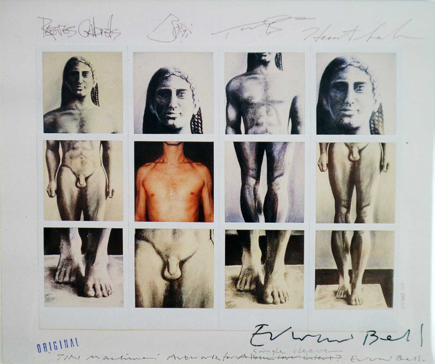 Lot 28 - Edward Bell (British Contemporary) Tin Machine II Signed Artwork Postcard