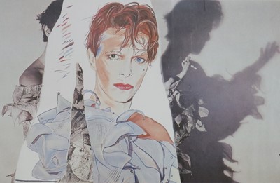 Lot 4 - Edward Bell (British Contemporary) Fly Poster for Scary Monsters Album