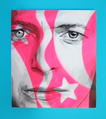 Lot 59 - Edward Bell (British Contemporary) David Bowie Split Personality Portrait