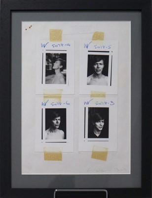 Lot 7 - Edward Bell (British Contemporary) Scary Monsters Photoshoot Contact Sheet