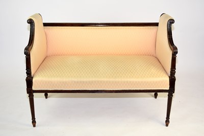 Lot 522 - An Edwardian mahogany, Neoclassical style, sofa