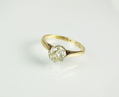 Lot 155 - A single stone diamond ring