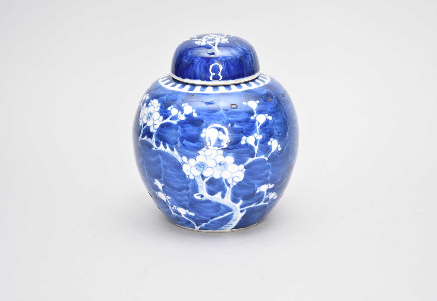 Lot 460 - A Chinese blue and white ginger jar and cover