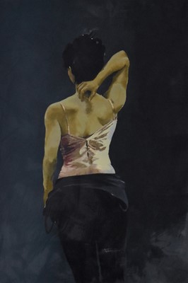 Lot 237 - Donald Hamilton Fraser (Scottish 1929-2009) Ballerina in Pink Top