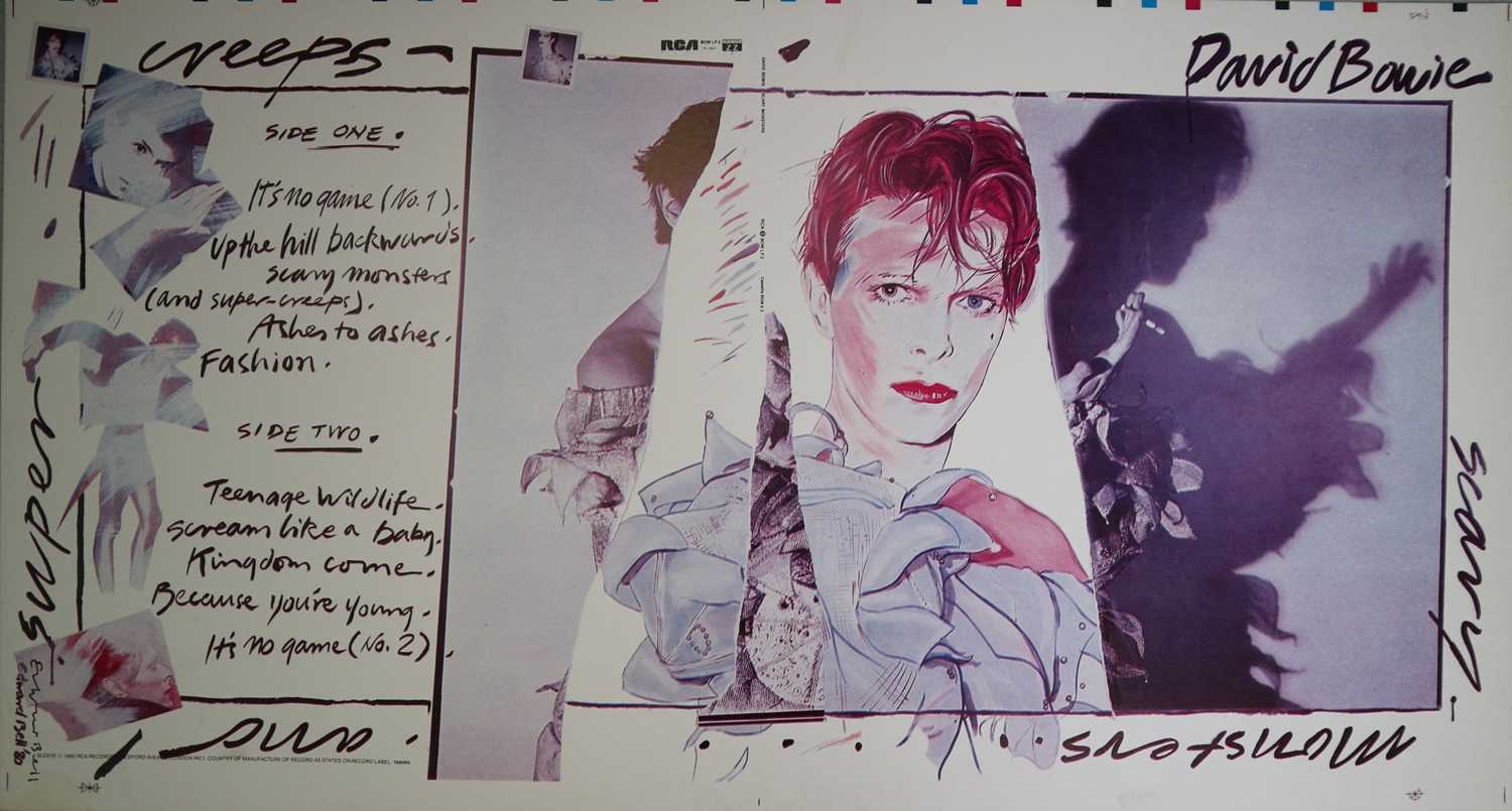 Lot 12 - Edward Bell (British Contemporary) Scary Monsters (and Super Creeps) Album Design