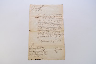 Lot 34 - GEORGE III (1730-1820), document signed, 16...