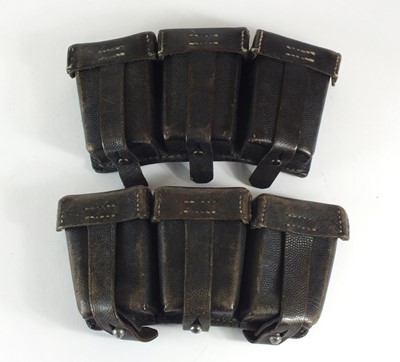 Lot 154 - Two German Second World War K98 ammunition pouches