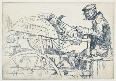 Lot 218 - Frank Brangwyn (1867-1956) The Knife Grinder