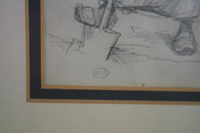 Lot 241 - George Henry Broughton (British 1834-1905) Pencil Drawing of a Dutch Farm Worker