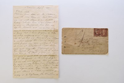 Lot 26 - CRIMEAN WAR, ALS from private Thomas Arms of...