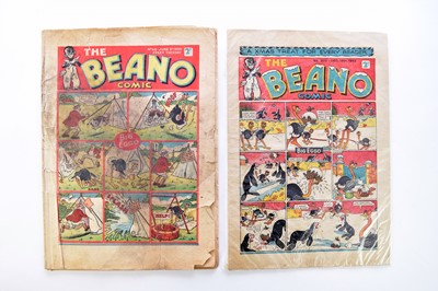 Lot 112 - THE BEANO, June 3rd 1939, no 45 (cover soiled)...