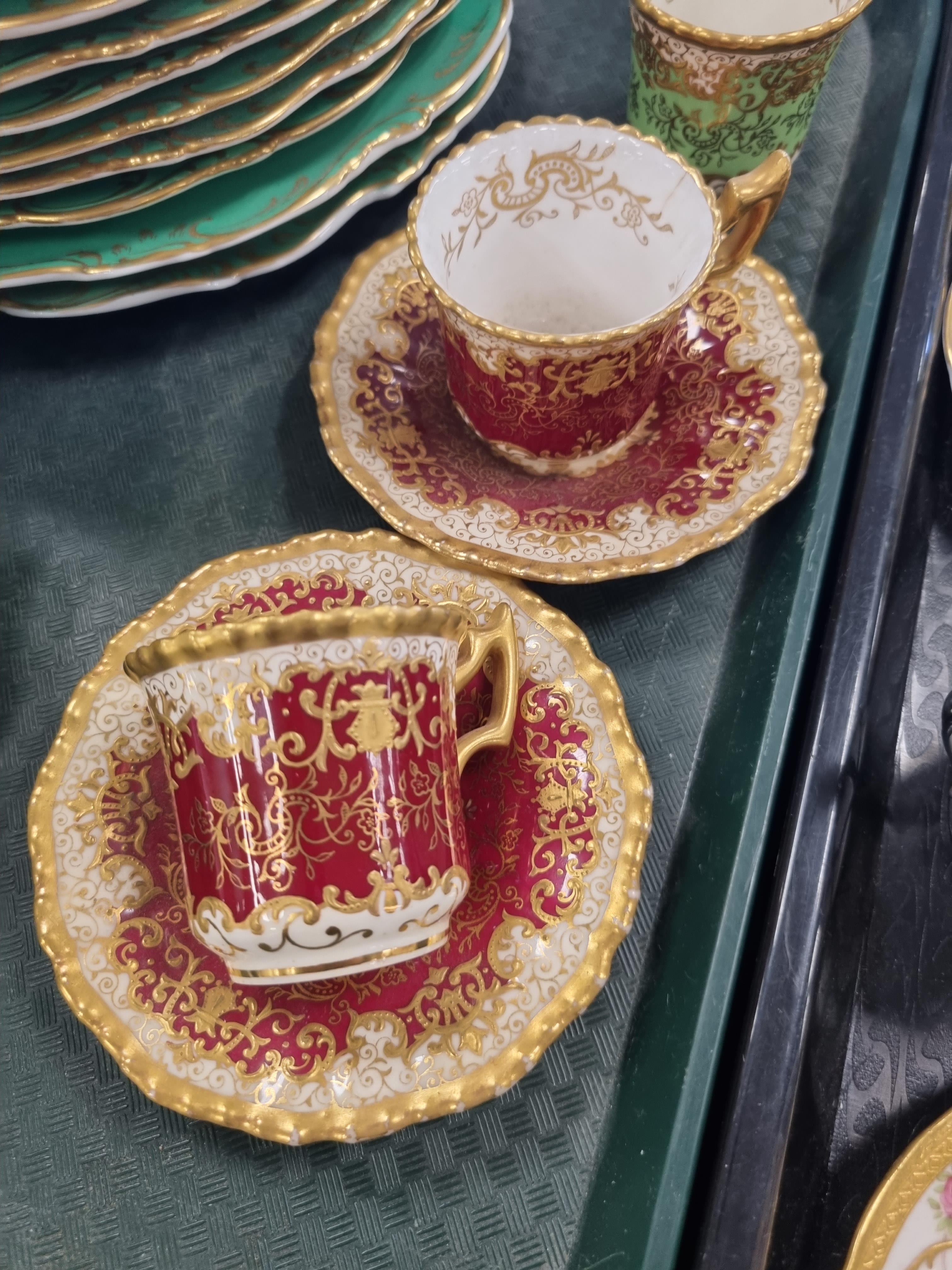 Lot 285 - A good collection of Coalport coffee cups