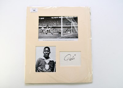 Lot 152 - PELE, (b. 1940) Brazilian footballer, two...