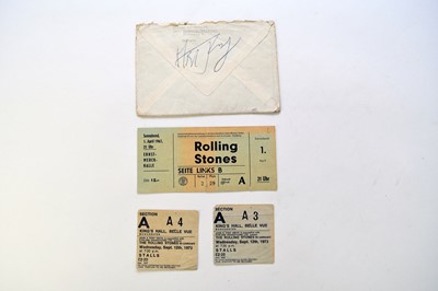 Lot 158 - JAGGER, Mick, signed envelope c. 1965. With 2...