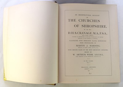 Lot 173 - CRANAGE, DHS, An Architectural Account of the...