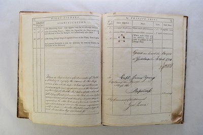 Lot 185 - SIGNAL BOOK FOR THE SHIPS OF WAR, 1794....