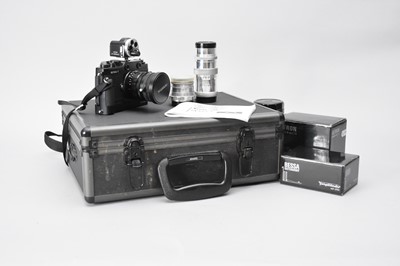 Lot 397 - A Cosina Voigtlander Bessa T rangefinder camera and accessories