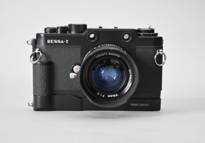 Lot 397 - A Cosina Voigtlander Bessa T rangefinder camera and accessories