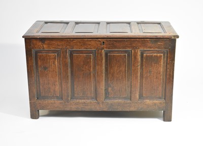 Lot 554 - A late 17th century oak coffer