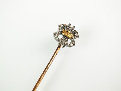 Lot 147 - A 19th century diamond set stick pin