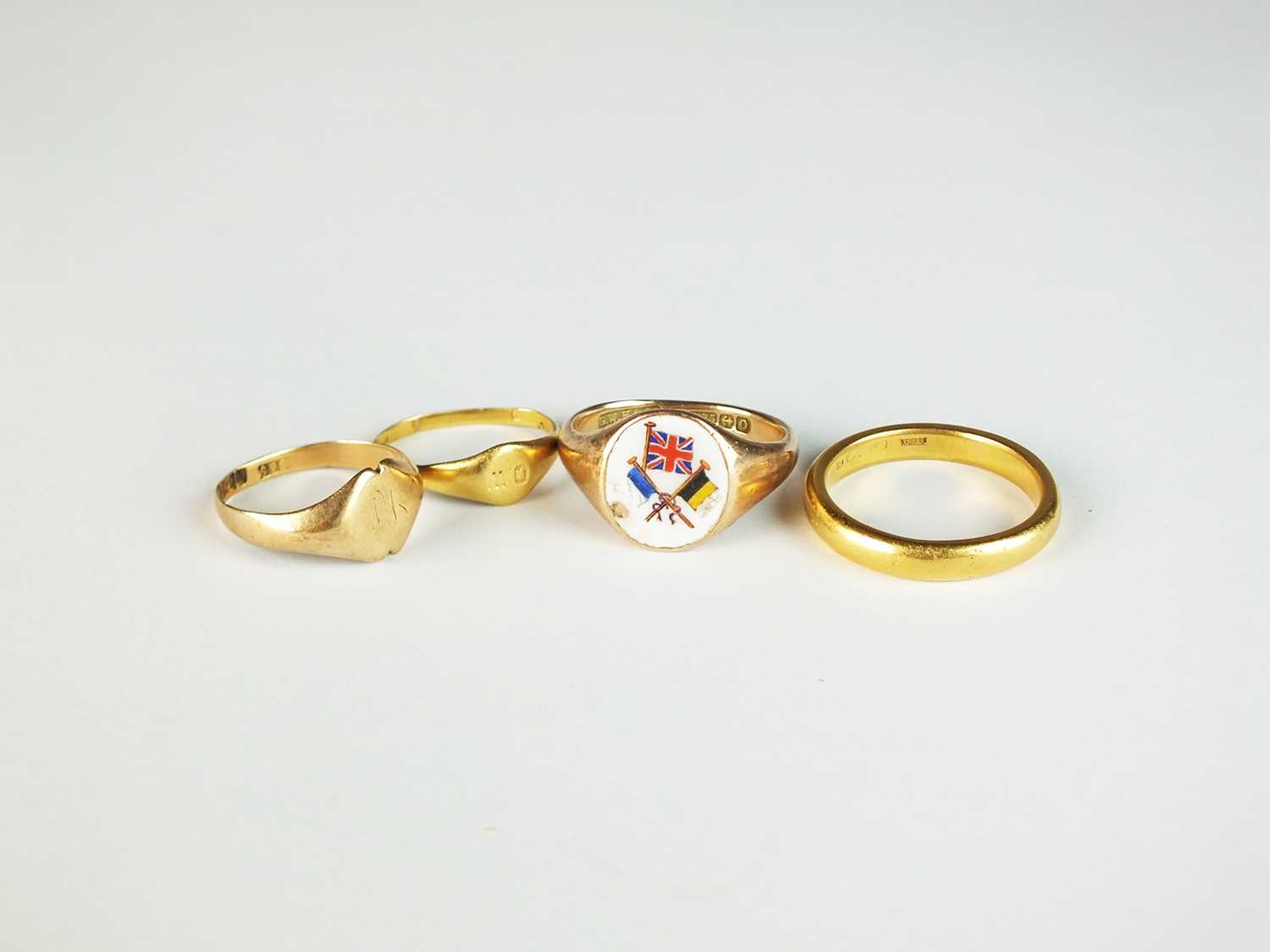 Lot 50 - Four gold rings