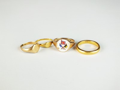 Lot 50 - Four gold rings