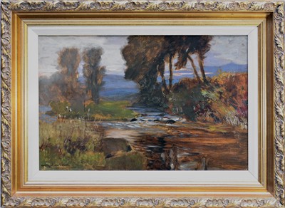 Lot 165 - Austin Winterbottom (1860-1919) Countryside Landscape with Stream