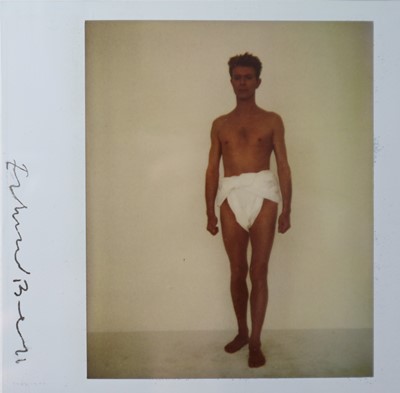 Lot 48 - Edward Bell (British Contemporary) Polaroid David Bowie in Toga