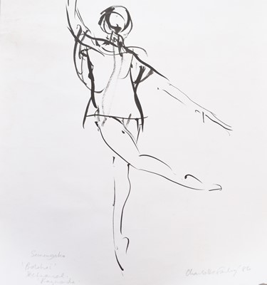 Lot 196 - Charlotte Fawley (British 20th Century) A Collection of Ballet Dancer Drawings