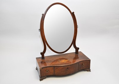 Lot 506 - A George III mahogany toilet mirror