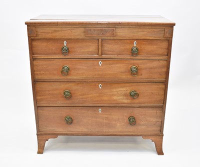 Lot 509 - A George III mahogany inlaid chest of drawers