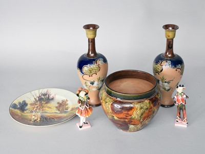 Lot 295 - A group of Royal Doulton and Doulton Lambeth...