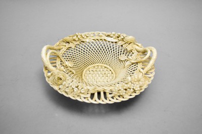 Lot 234 - A Belleek First Period two-strand basket circa...