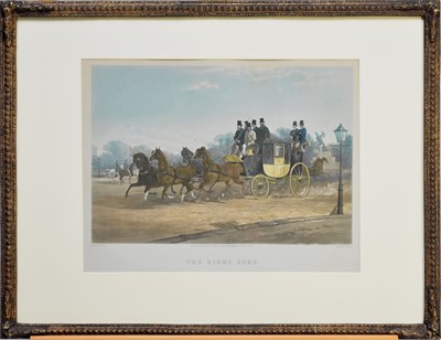 Lot 165 - J Harris after William Shayer four Coaching Aquatints, 1863