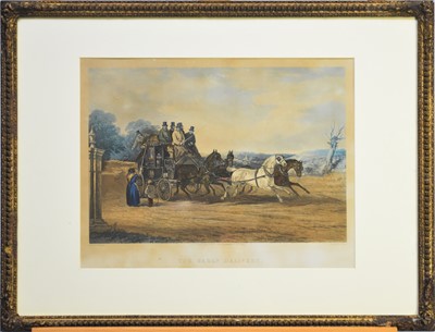 Lot 165 - J Harris after William Shayer four Coaching Aquatints, 1863