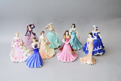 Lot 297 - Nine Coalport ladies from the Classic Elegance range