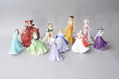 Lot 298 - Royal Worcester, Royal Doulton and Coalport ladies