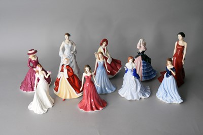 Lot 301 - Seven Royal Doulton ladies and four Royal Worcester ladies