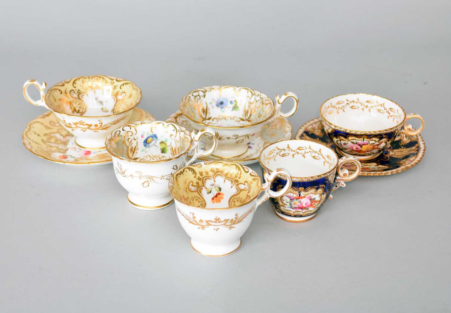 Lot 273 - Three John Rose Coalport trios