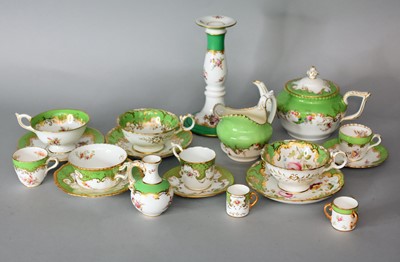 Lot 267 - A collection of Coalport apple green tea and coffee wares