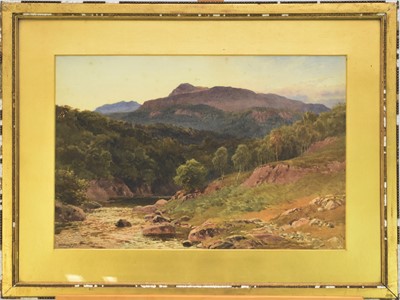 Lot 103 - Harold Sutton Palmer (1854-1933) Mountainous Landscape with Stream