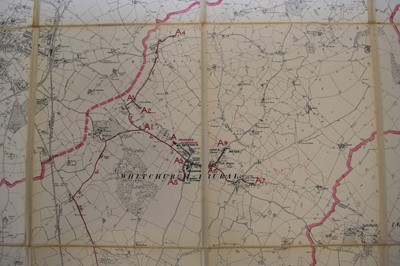 Lot 86 - WEM RURAL DISTRICT COUNCIL. Very large map of Wem and Whitchurch