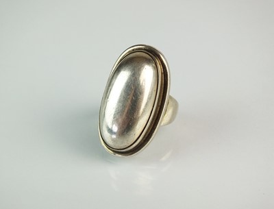 Lot 151 - A silver ring by Georg Jensen