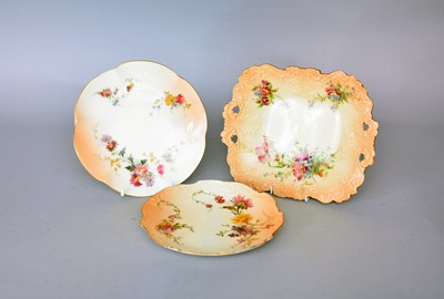 Lot 257 - Royal Worcester blush ivory, comprising a...