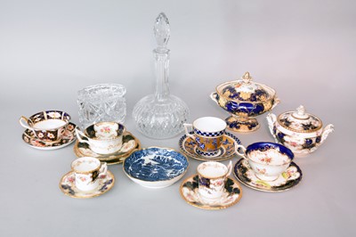 Lot 258 - Coalport blue batwing tea and coffee service, further Coalport and glassware